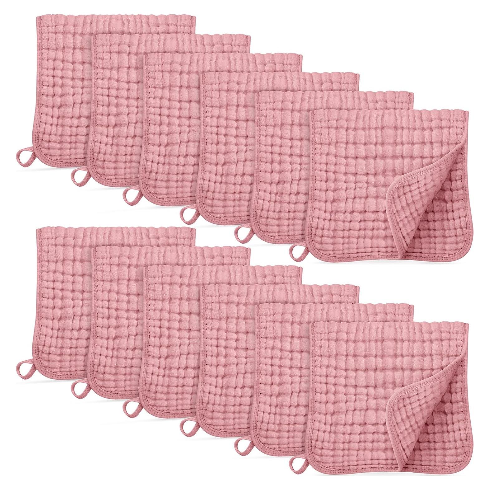 Paños de Eructo de Muselina Unnivoll 100% Algodón 12 Piezas