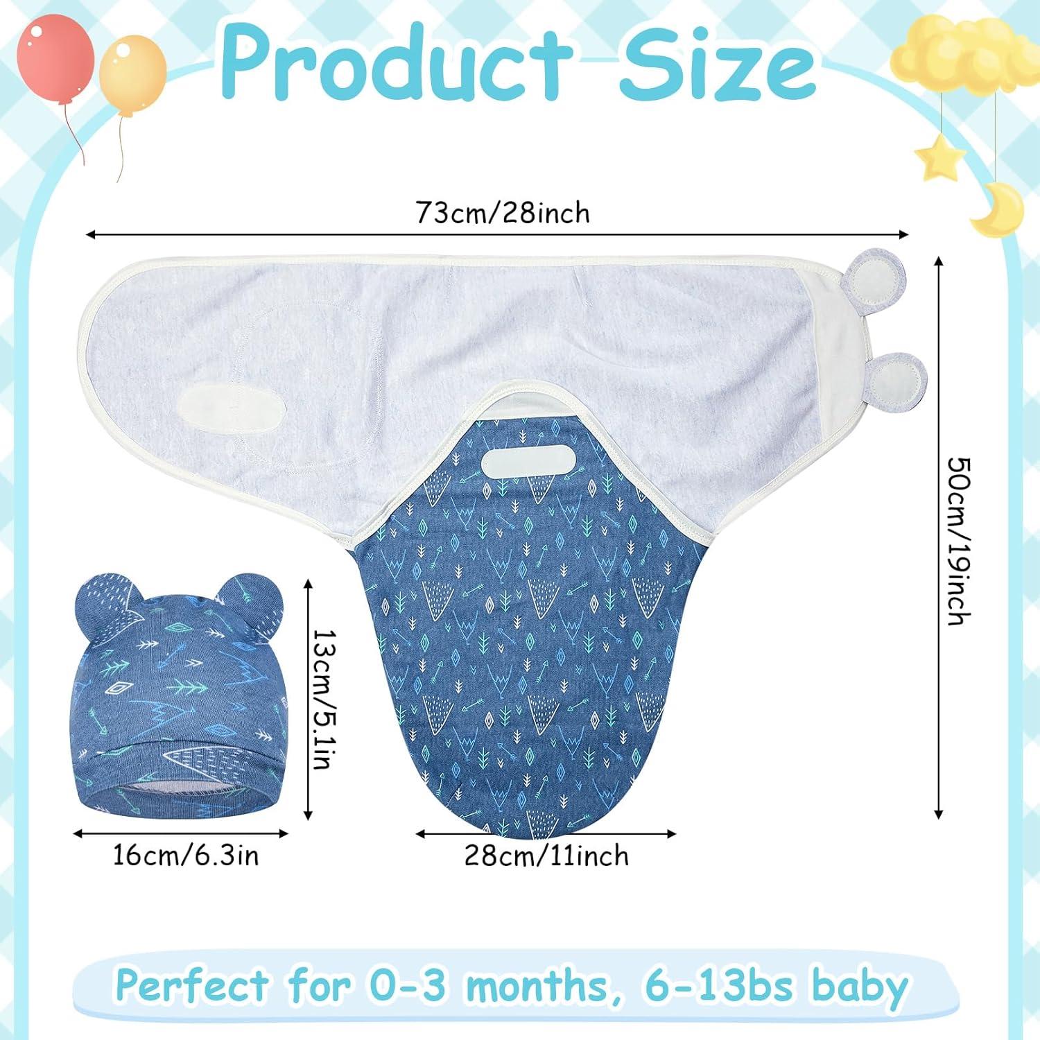 Paquete de 6 Mantitas de Envolver Bebé Ramede Algodón 73x50cm