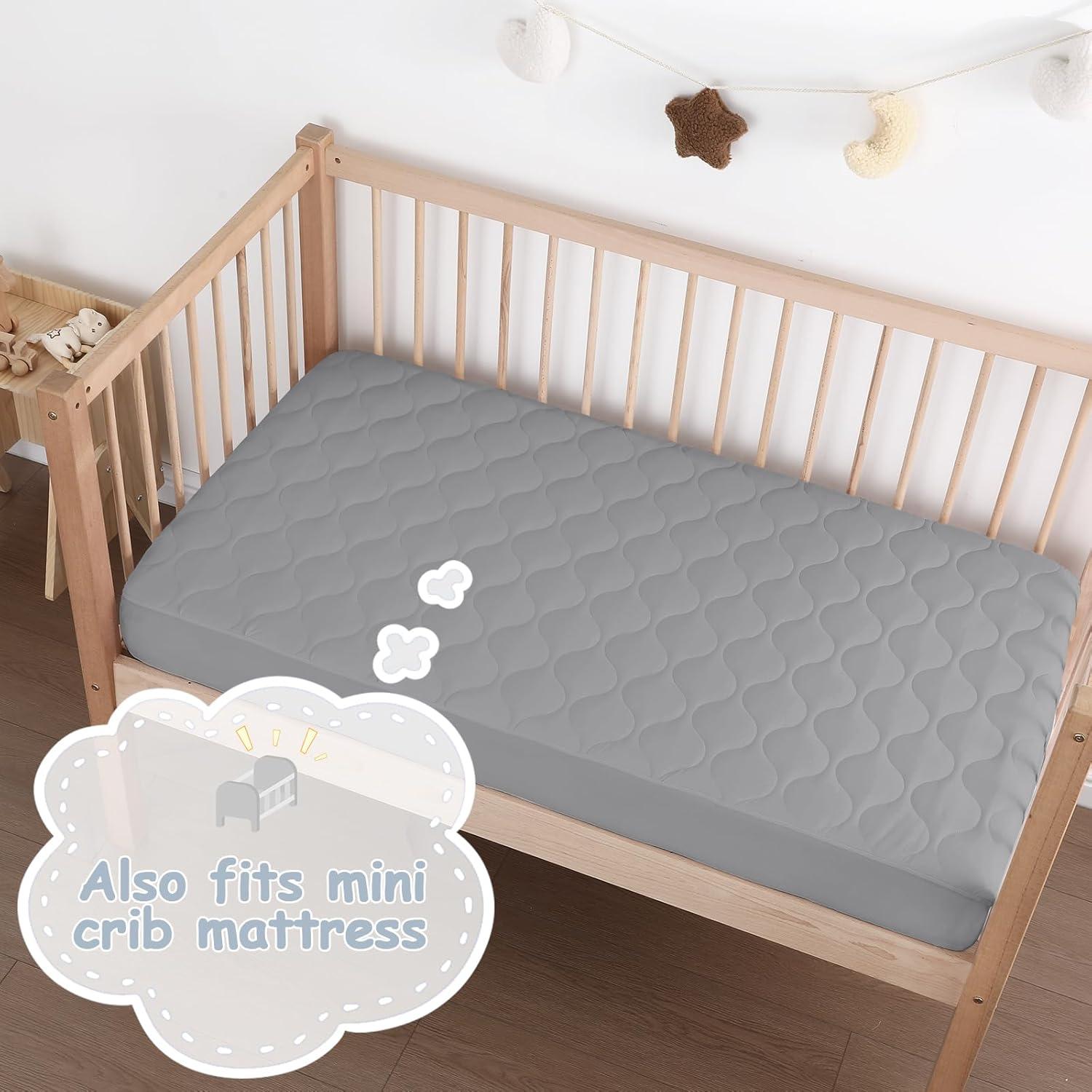 Protector de Colchón Impermeable Yoofoss 99x68.6cm Gris