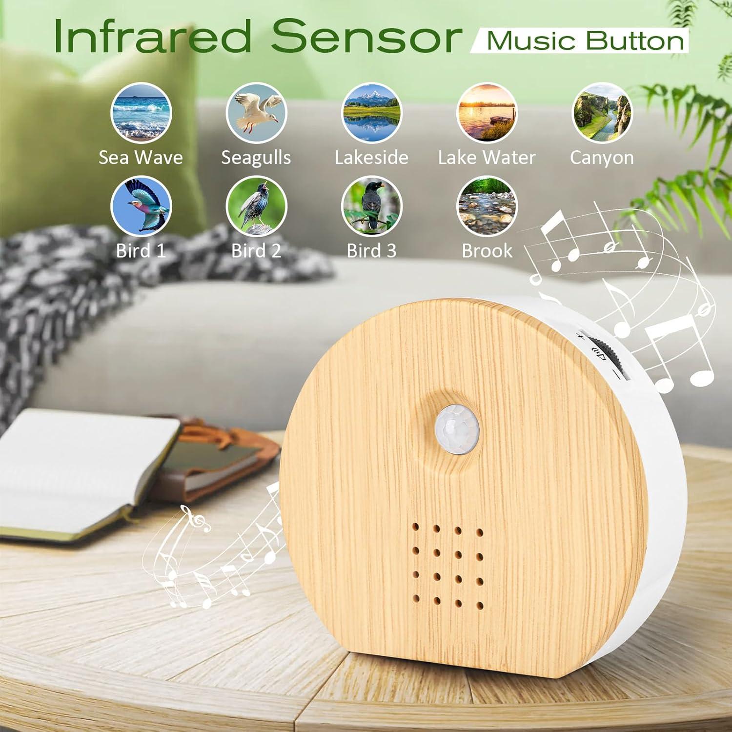 Caja de Sonido de Naturaleza FLLVILLEY con 9 Canciones Relajantes