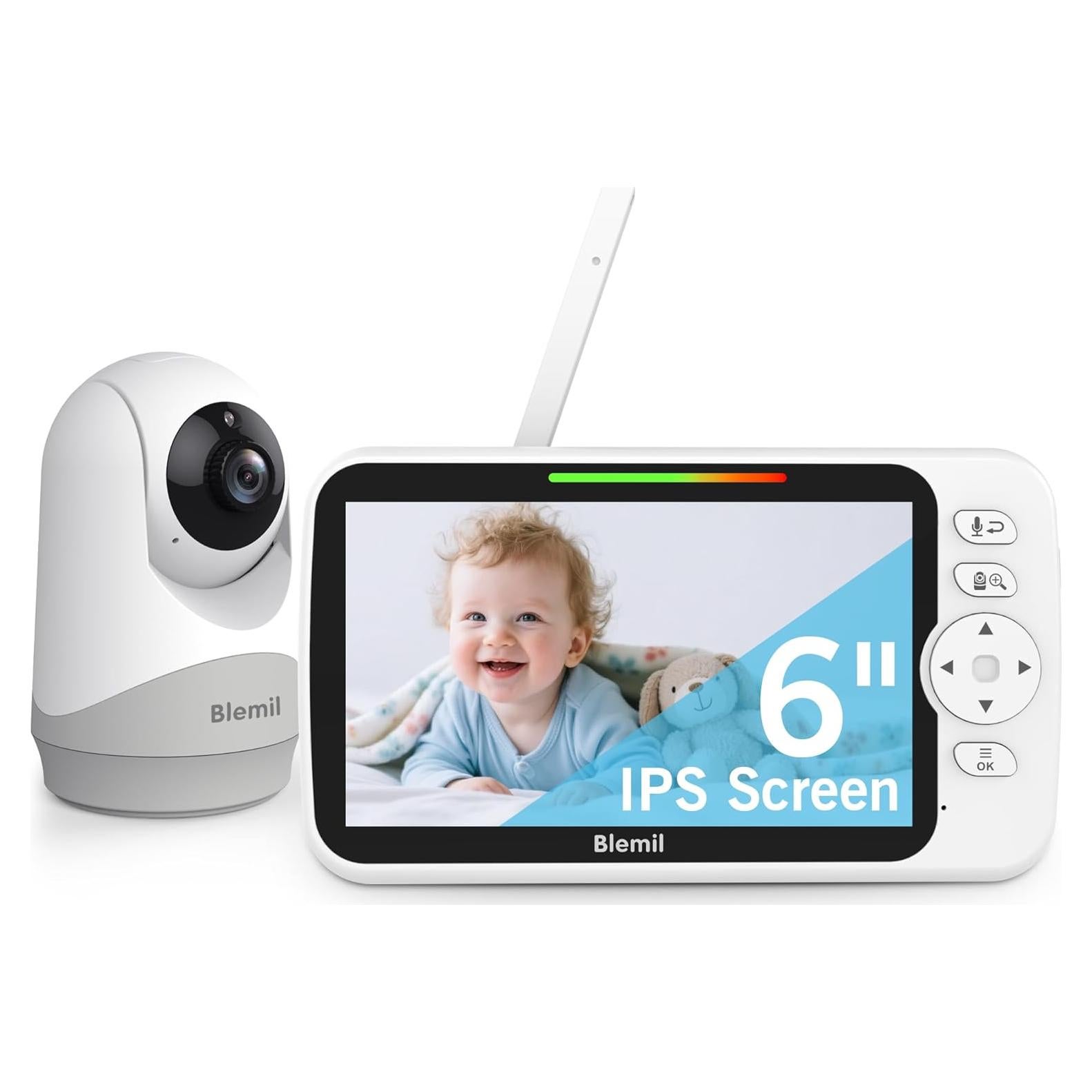 Monitor de Bebé Blemil BL9052Plus 6" Pantalla Grande