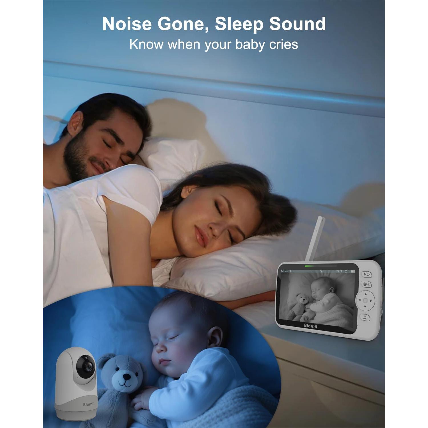 Monitor de Bebé Blemil BL9052Plus 6" Pantalla Grande
