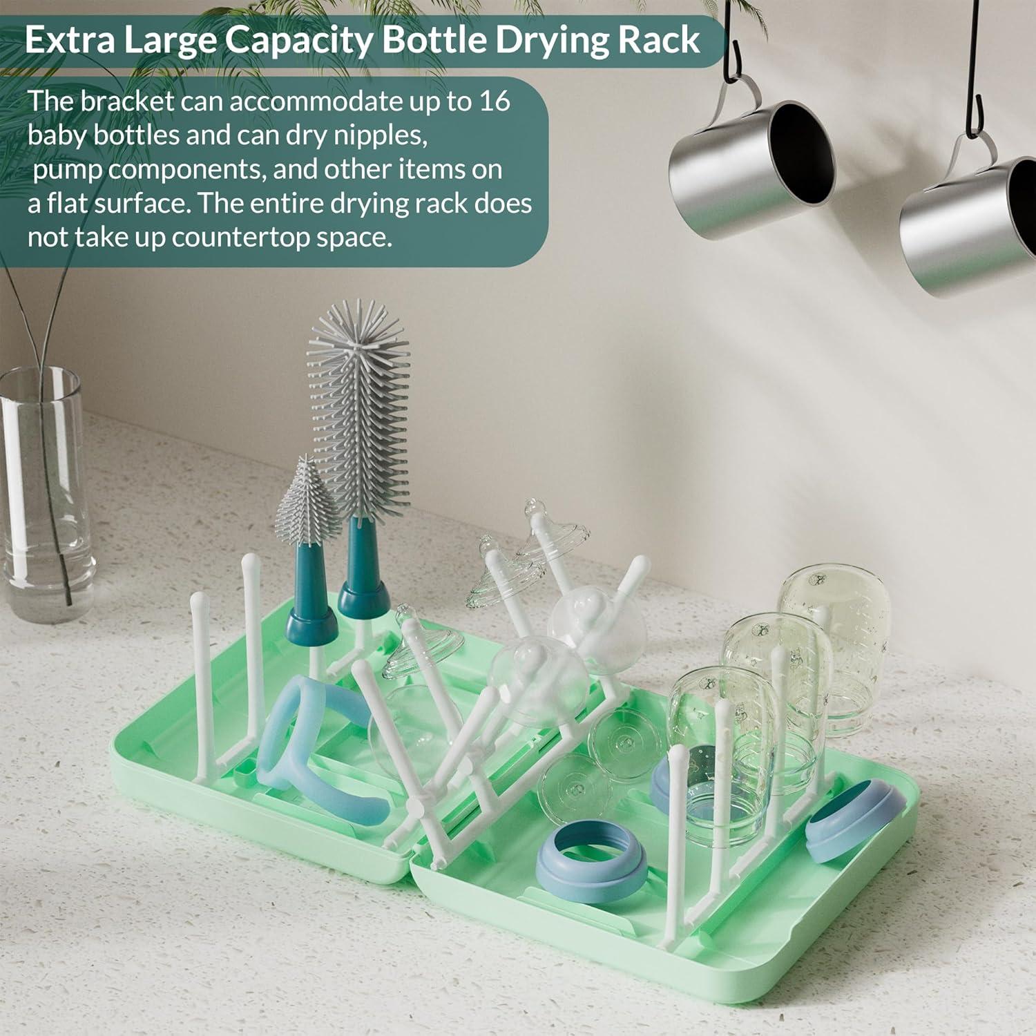 Juego de Cepillos para Biberones WHNL con Soporte Plegable