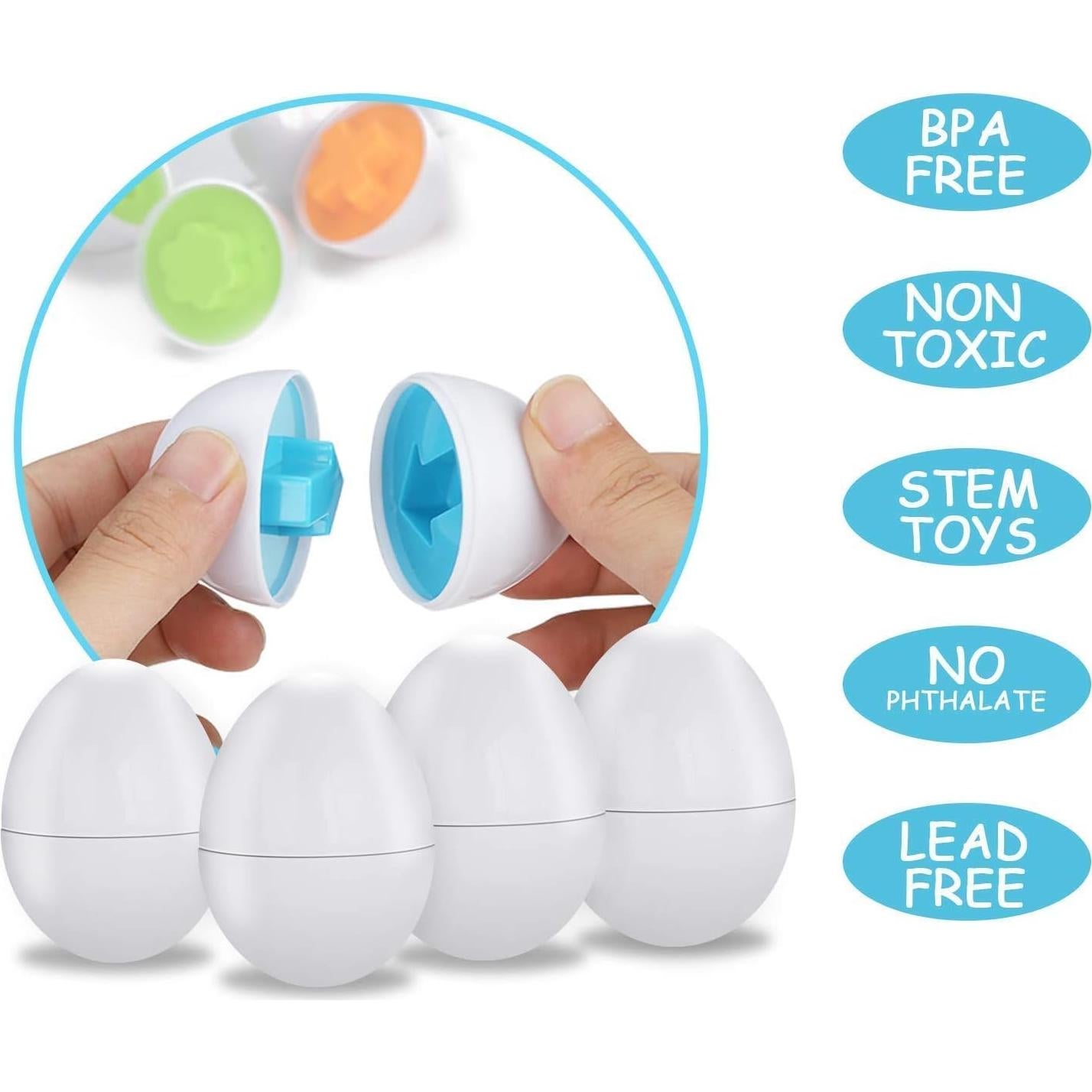 Set de Huevos de Coincidencia de Colores Blackmatrix - 6 Piezas