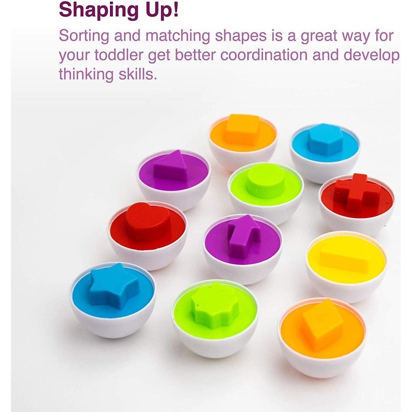 Set de Huevos de Coincidencia de Colores Blackmatrix - 6 Piezas