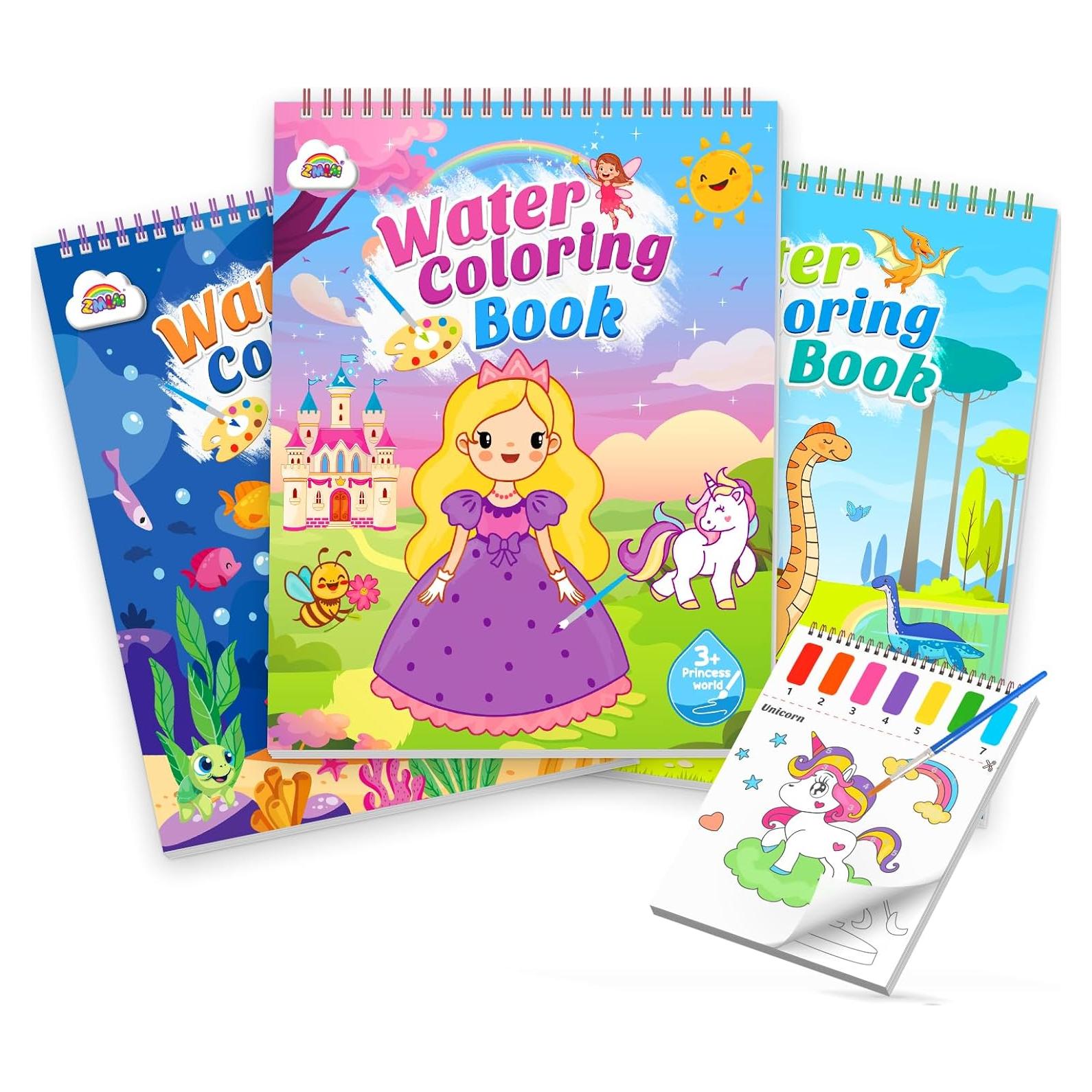 Libro de Pintura con Agua ZMLM - Acuarela para Niños 20 Hojas