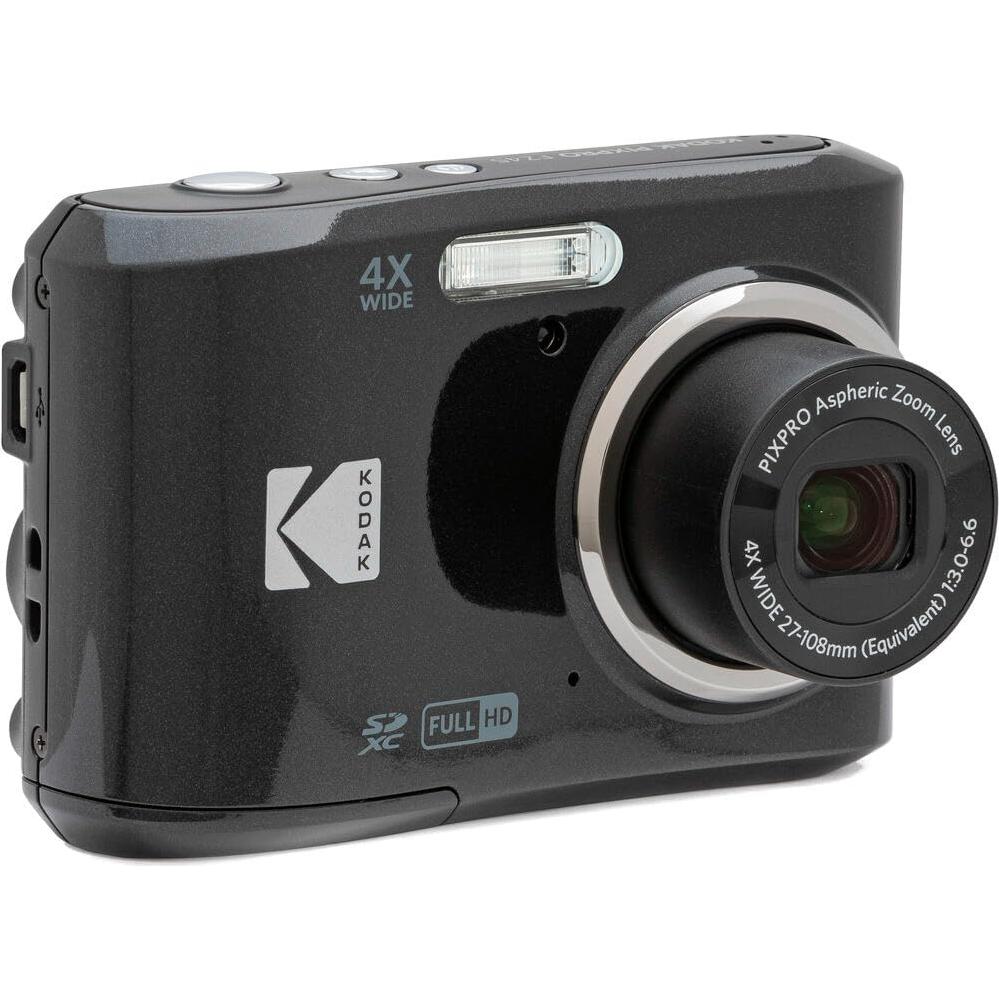 Cámara Digital Kodak PIXPRO FZ45 Negra + Tarjeta 32GB + Pilas AA