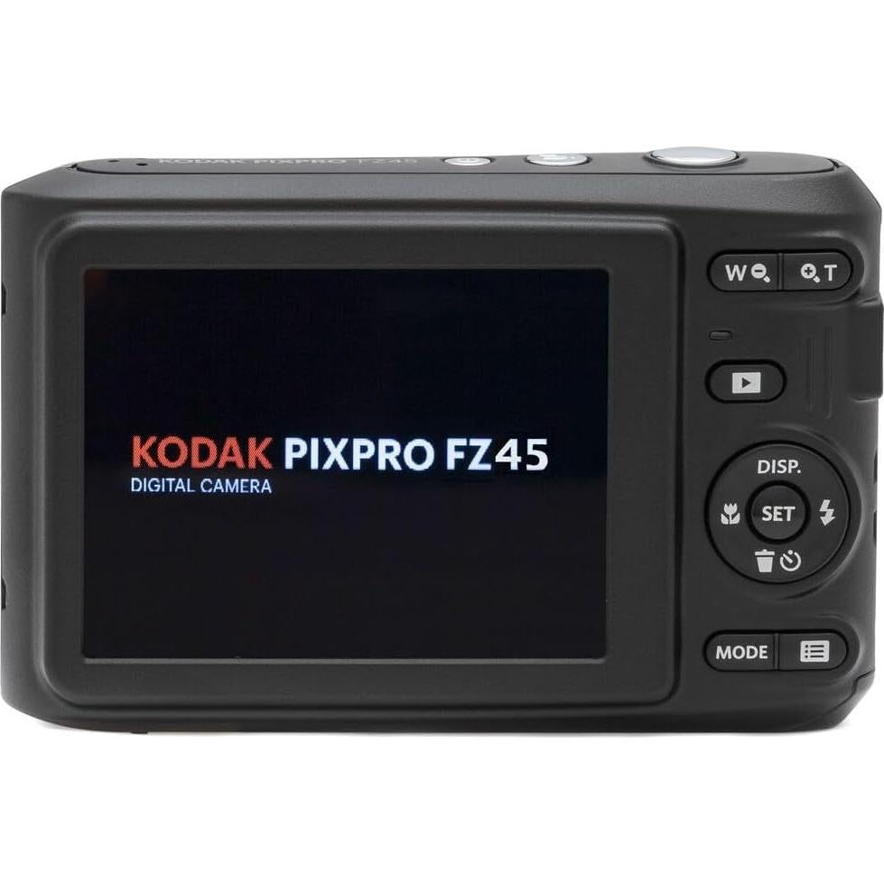Cámara Digital Kodak PIXPRO FZ45 Negra + Tarjeta 32GB + Pilas AA