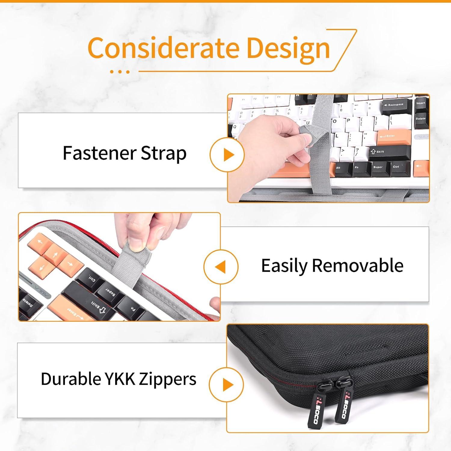 Funda Dura RLSOCO para Teclados Mecánicos TKL 36.8cm