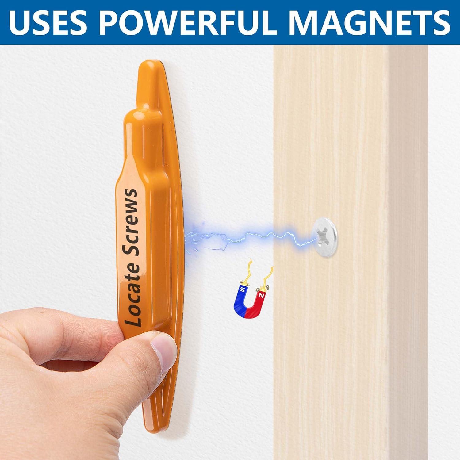 Detector de Clavos Magnético moonoom 2 Pcs, Compacto y Eficaz