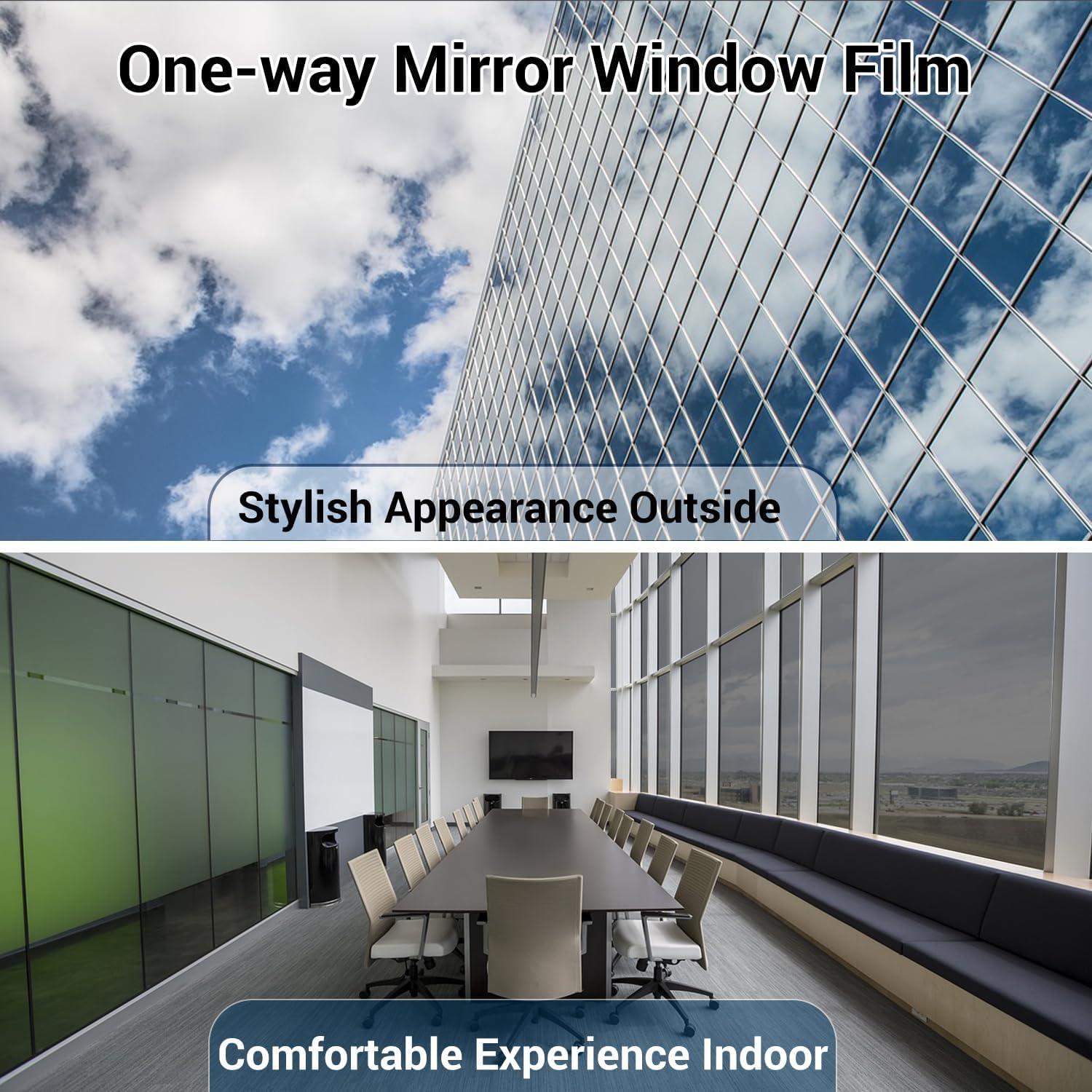 Película de Ventana Unidireccional Sunroda 44.5x200cm Negro