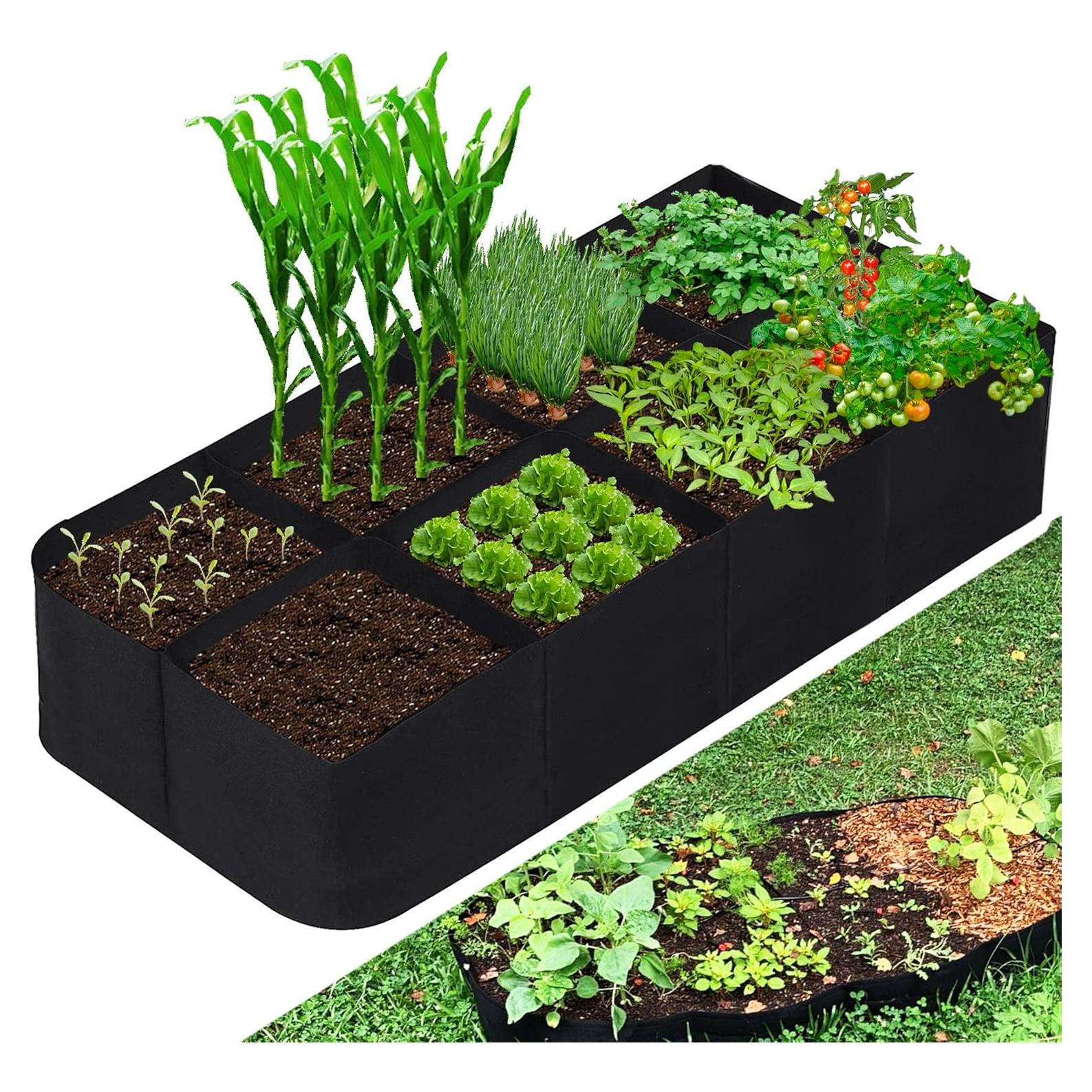 Bolsa de Jardín Elevada CJGQ 128 Galones 8 Rejillas 3x6 ft