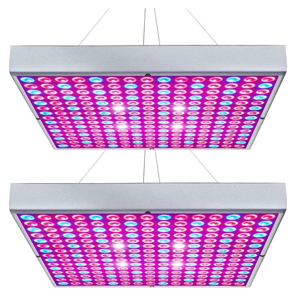 Luz de Cultivo LED Hytekgro 225 LEDs Espectro Completo 2 Paquete