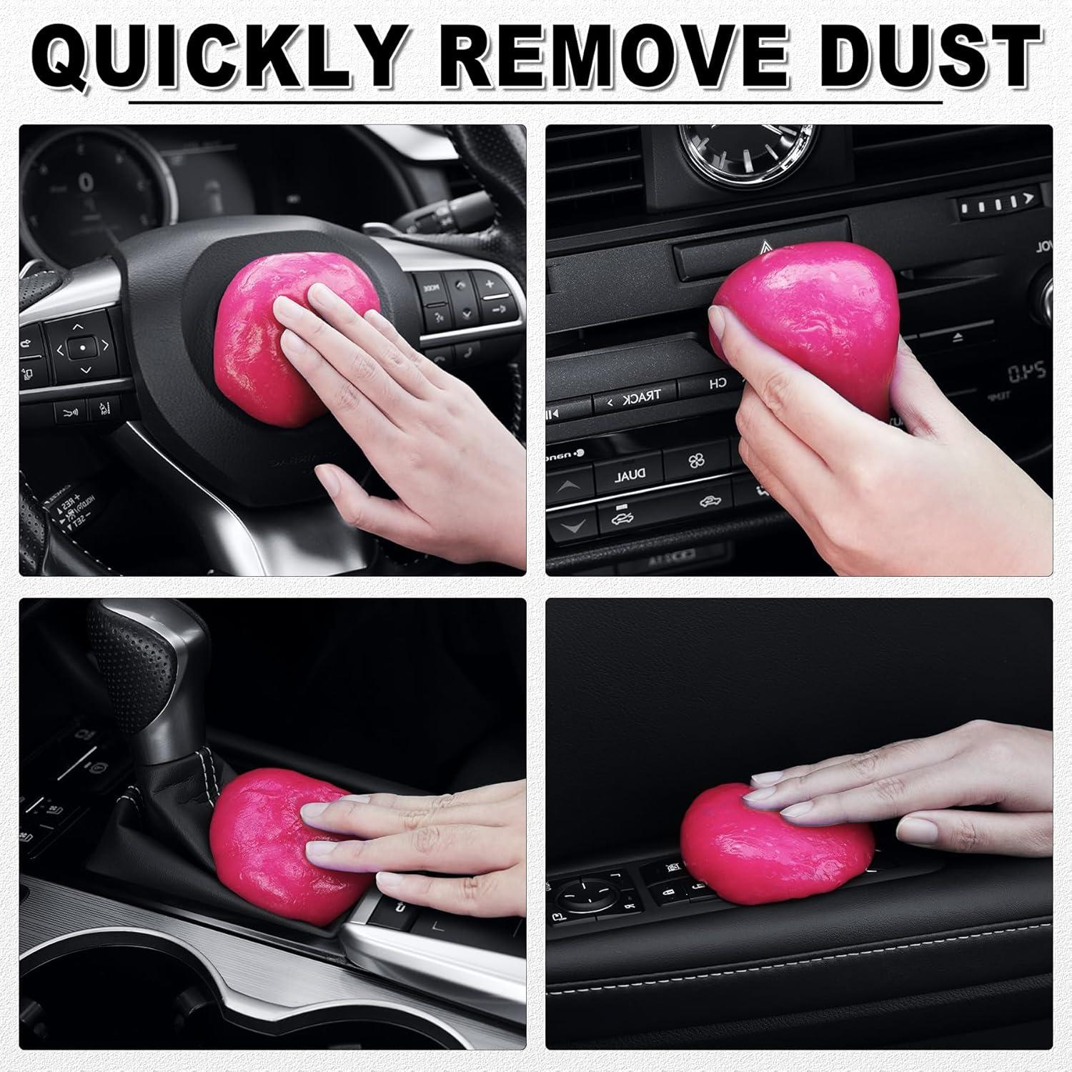 Kit de Limpieza de Autos SINGARO con Gel y 2 Cepillos Detalle