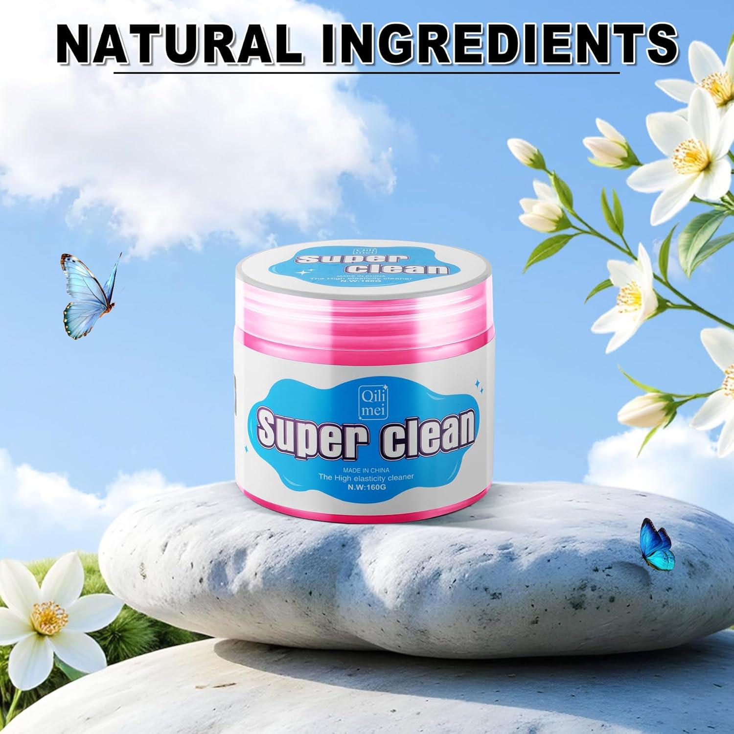 Kit de Limpieza de Autos SINGARO con Gel y 2 Cepillos Detalle