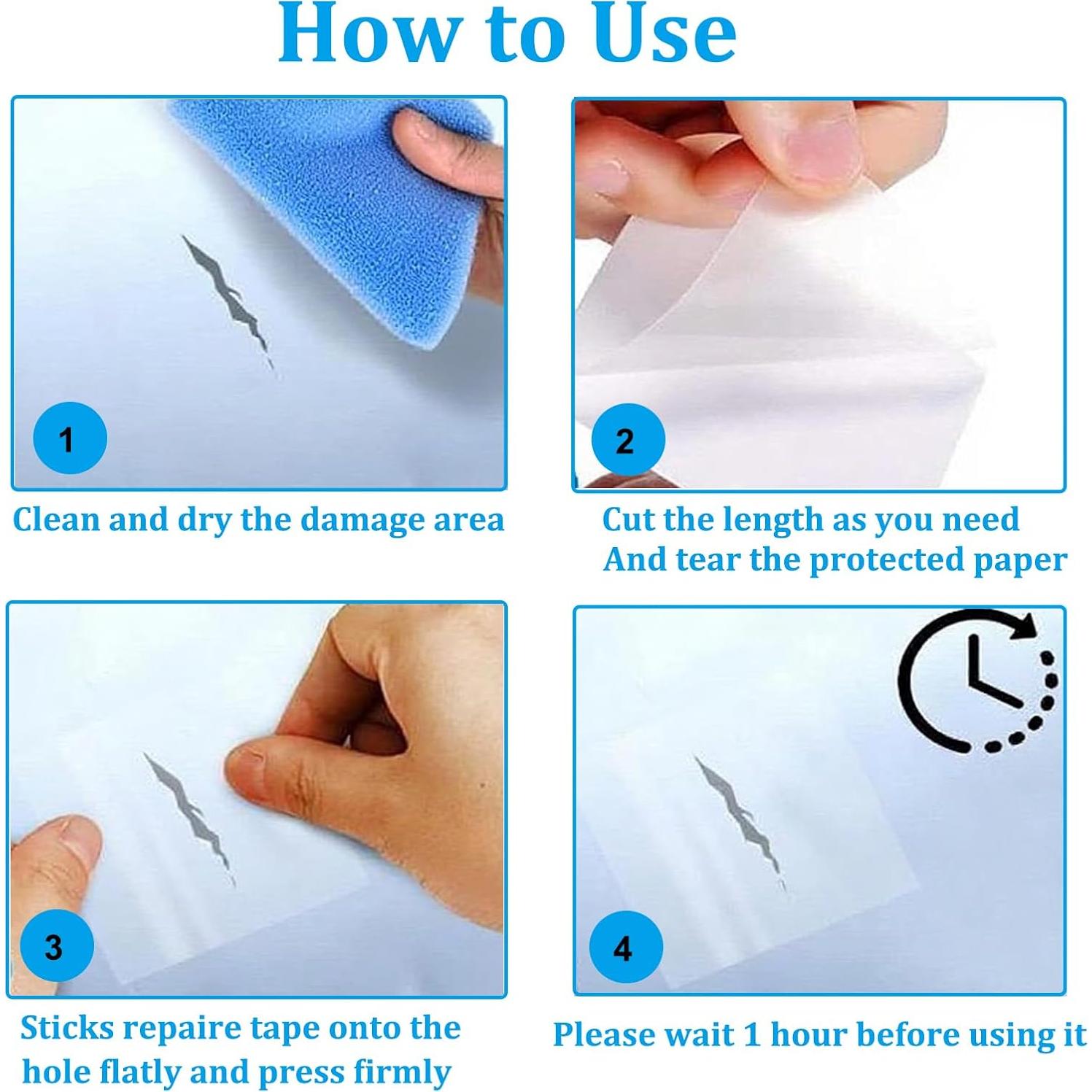 Kit de Reparación Inflable Masney 3.15m x 3m Cinta TPU Impermeable