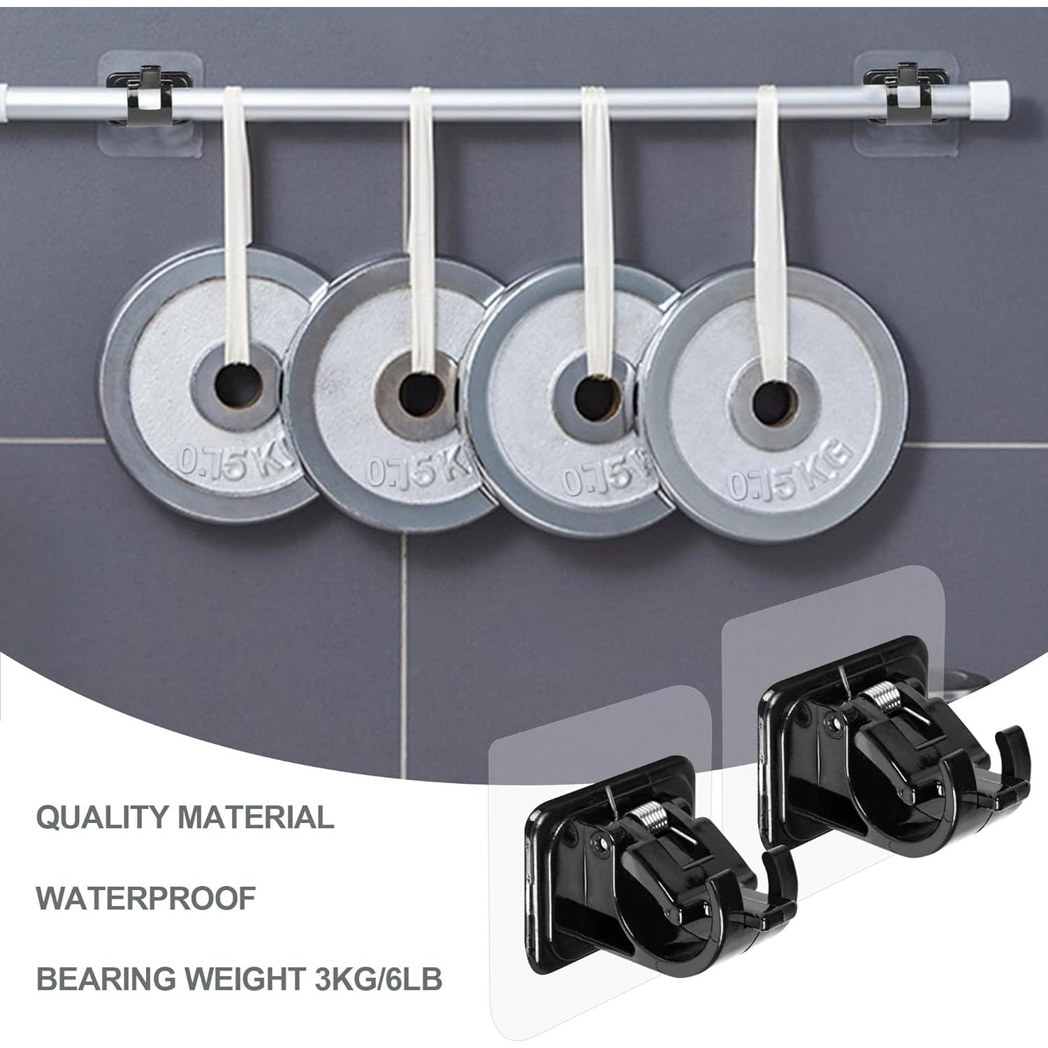 Soportes Adhesivos para Varillas de Cortina Lightarea 8 Pcs