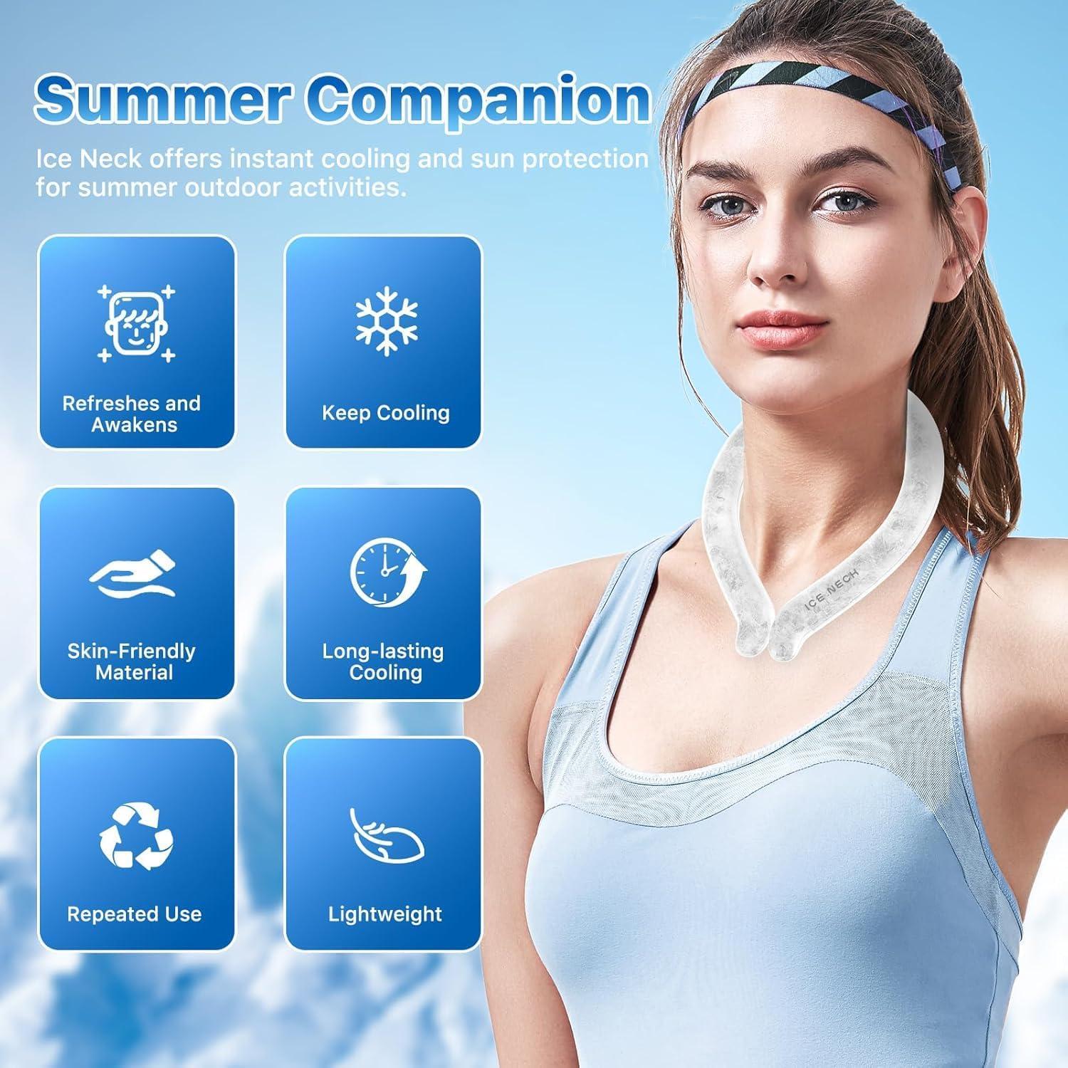 Tubo de Enfriamiento para Cuello HAKT Reutilizable 14x17.5cm