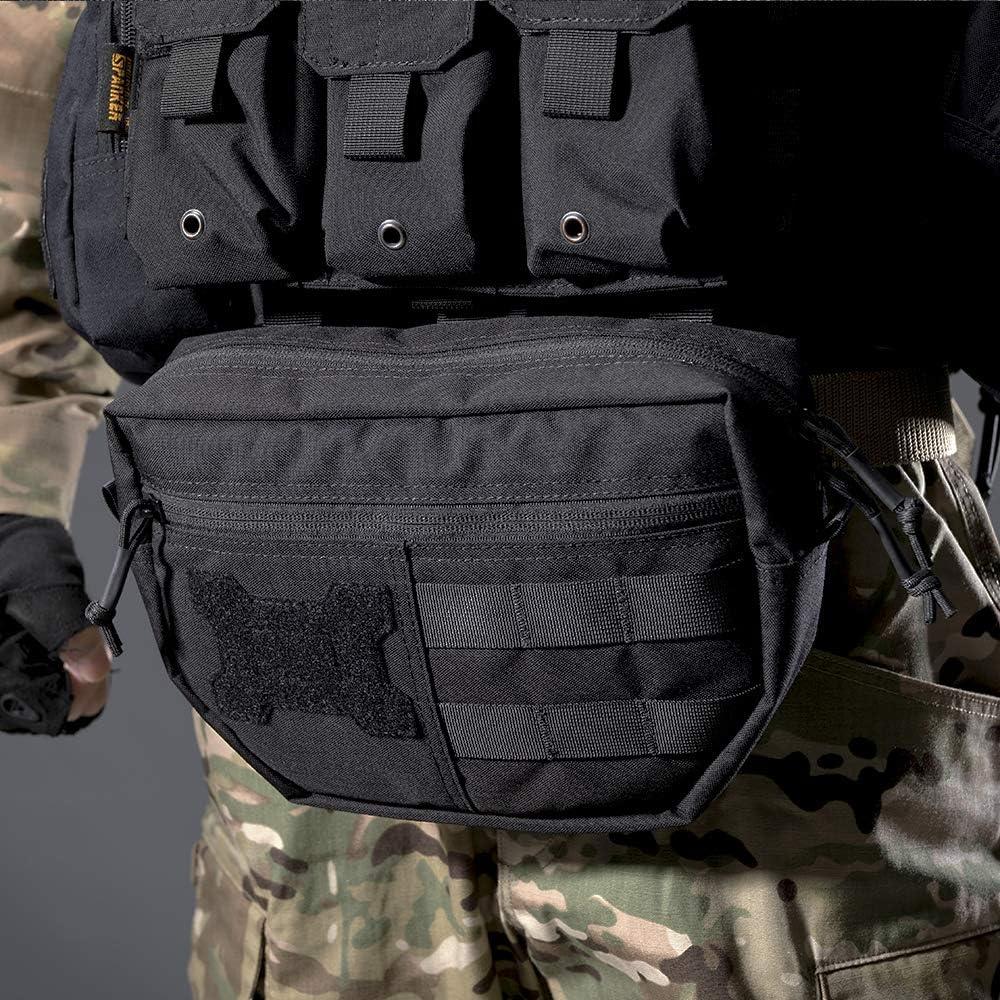 Bolsa Táctica de Caída EXCELENTE ELITE SPANKER Molle Negra