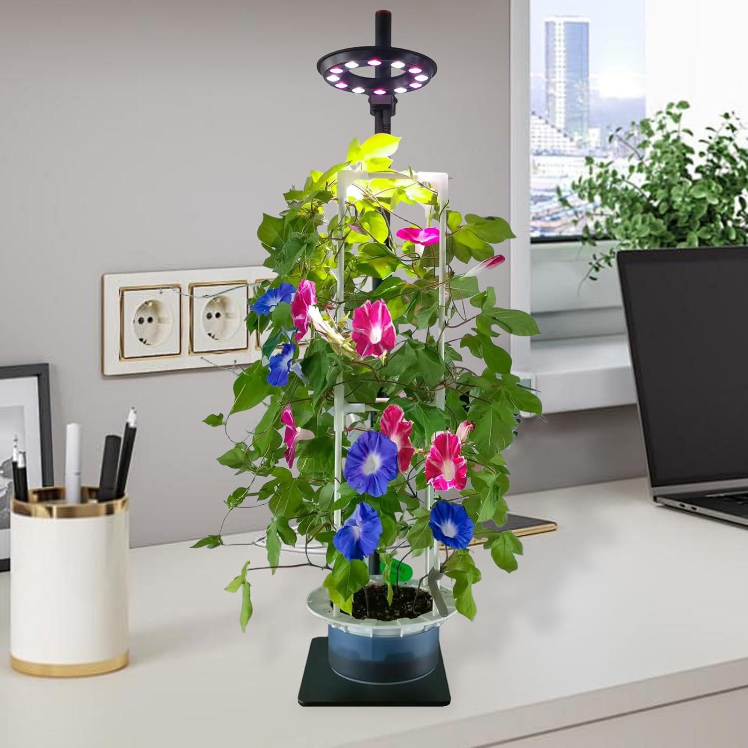 Kit de Cultivo Hidropónico Interior con Luz LED Ajustable 100cm