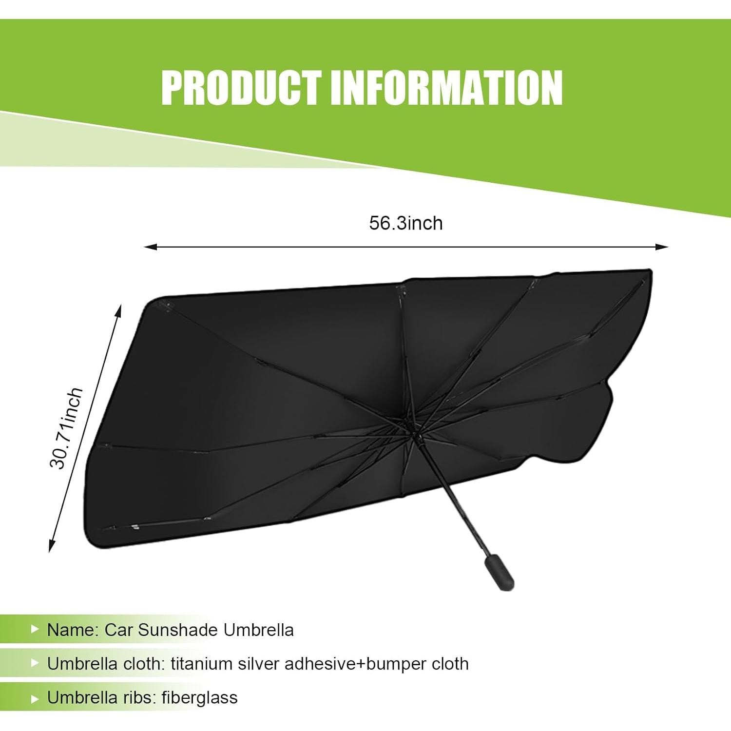 Sombrilla para Parabrisas Zikefest ZIK2FT Plegable UV 0.25m