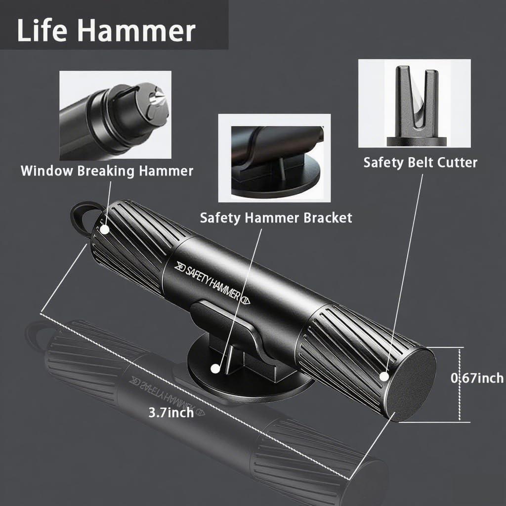 Martillo de Vida KANEKALARY 2025 Cortador de Cinturón y Rompedor de Ventanas