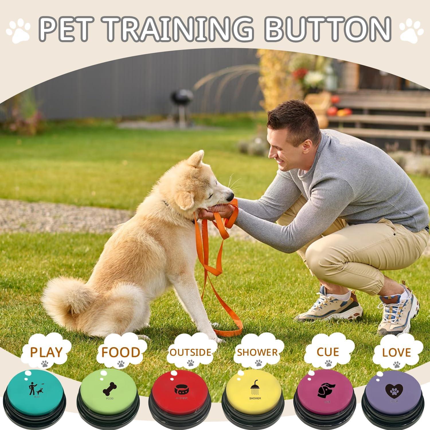 Juego de 10 Botones para Perros BOSKEY - Comunicación Interactiva