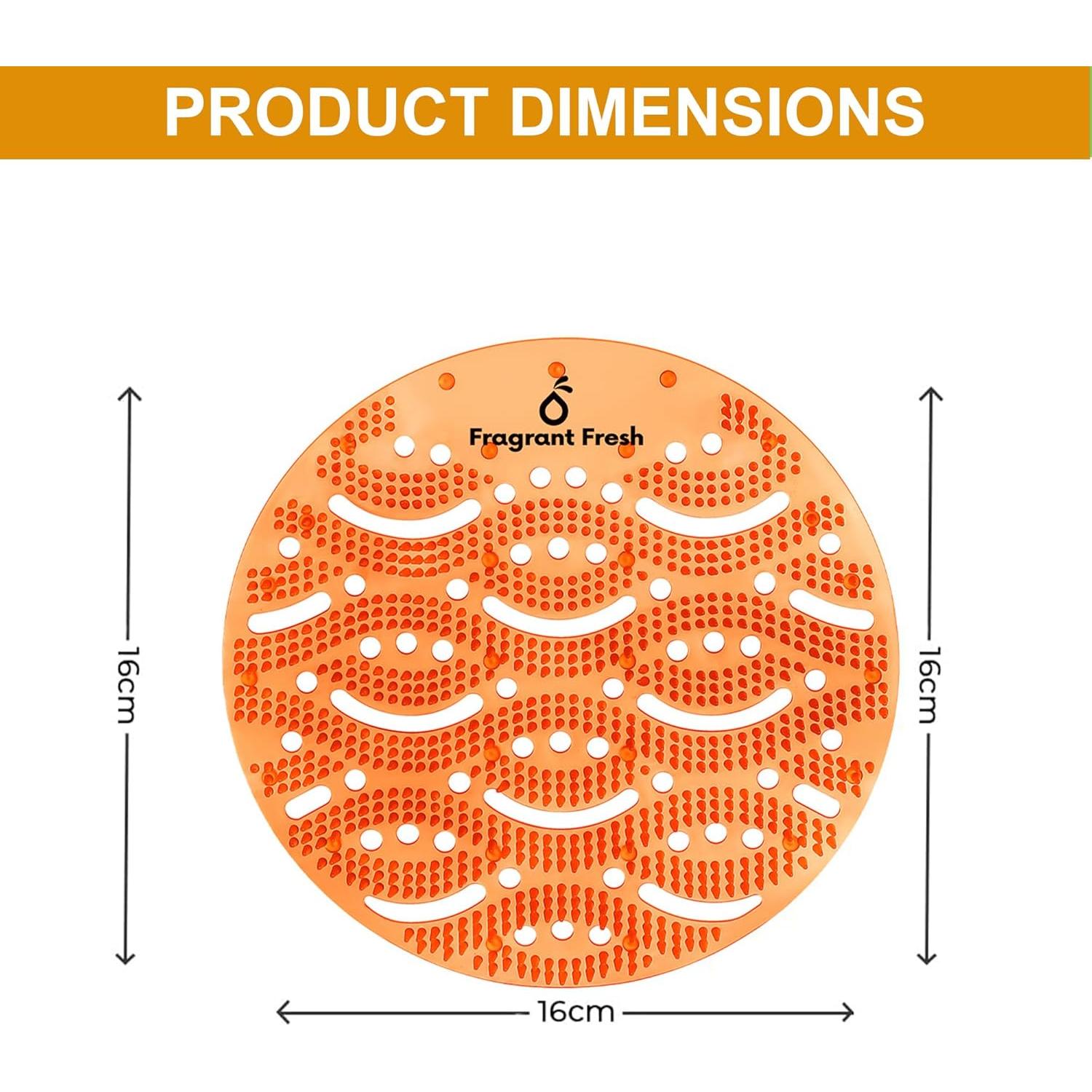 Desodorante de Pantalla de Urinal Fragrant Fresh 30 Unidades Naranja