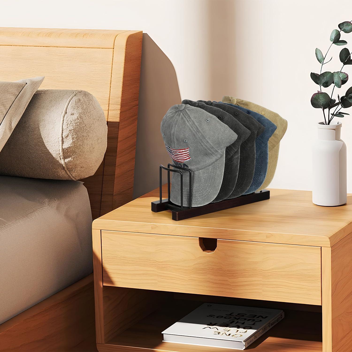 Organizador de Sombreros LOVSTORAGE para 10 Gorras - Gris