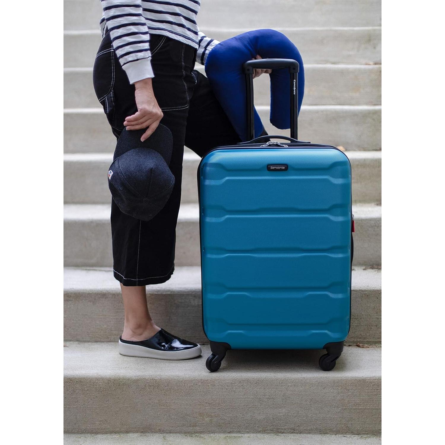 Maleta Dura Expandible Samsonite Omni PC 24" Azul Caribe
