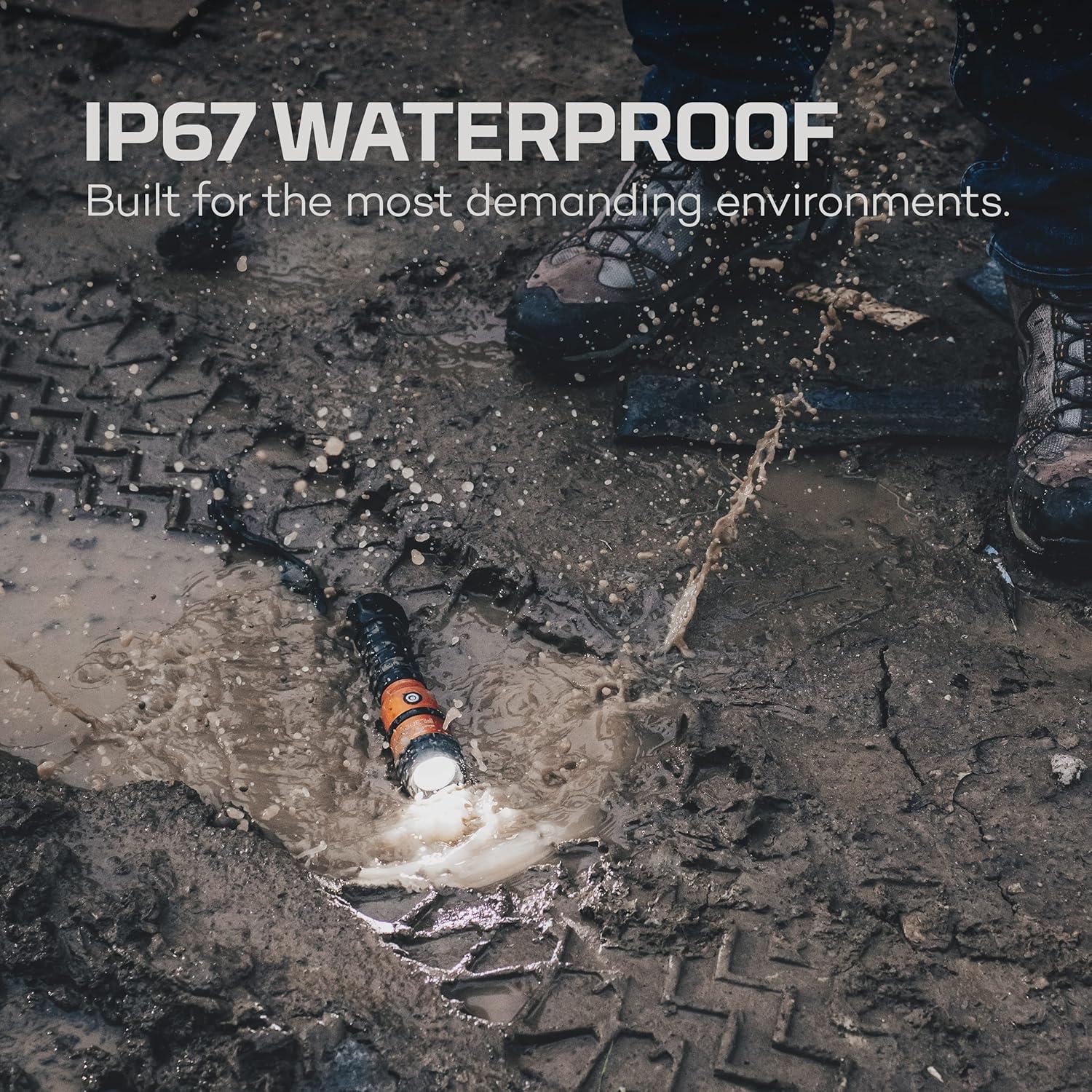 Linterna Recargable NEBO FL1500 - 1500 Lúmenes, Zoom, Impermeable