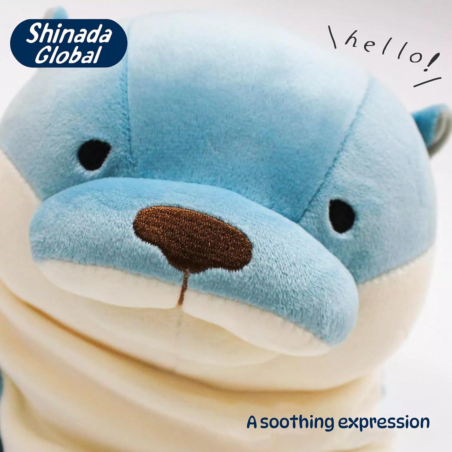 Peluches Ultrasuaves Shinada Global Nutria Azul 30 cm