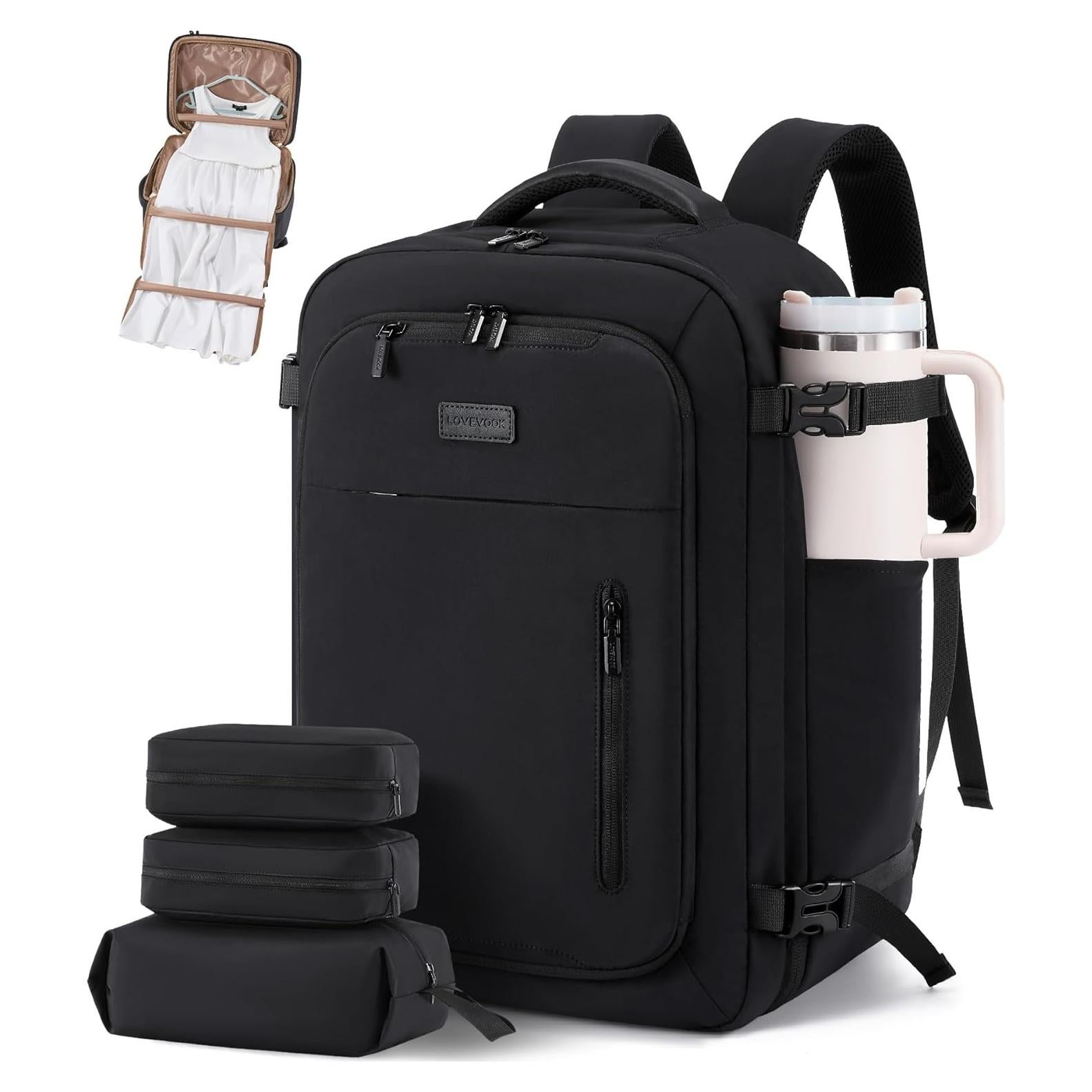 Mochila de Viaje LOVEVOOK 40L con Bolsa para Ropa y Laptop 17.3"