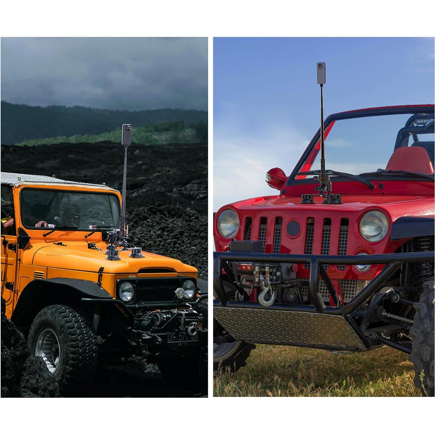 Soporte de Coche con Succión KOQEIEY para Insta360 X5 X4 X3