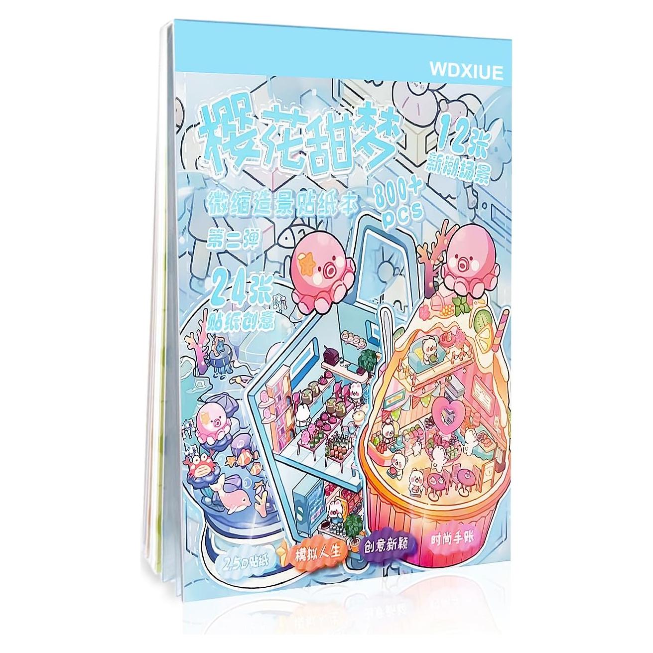 Stickers 3D WDXIUE - 12 Sets de Escenas Creativas para DIY