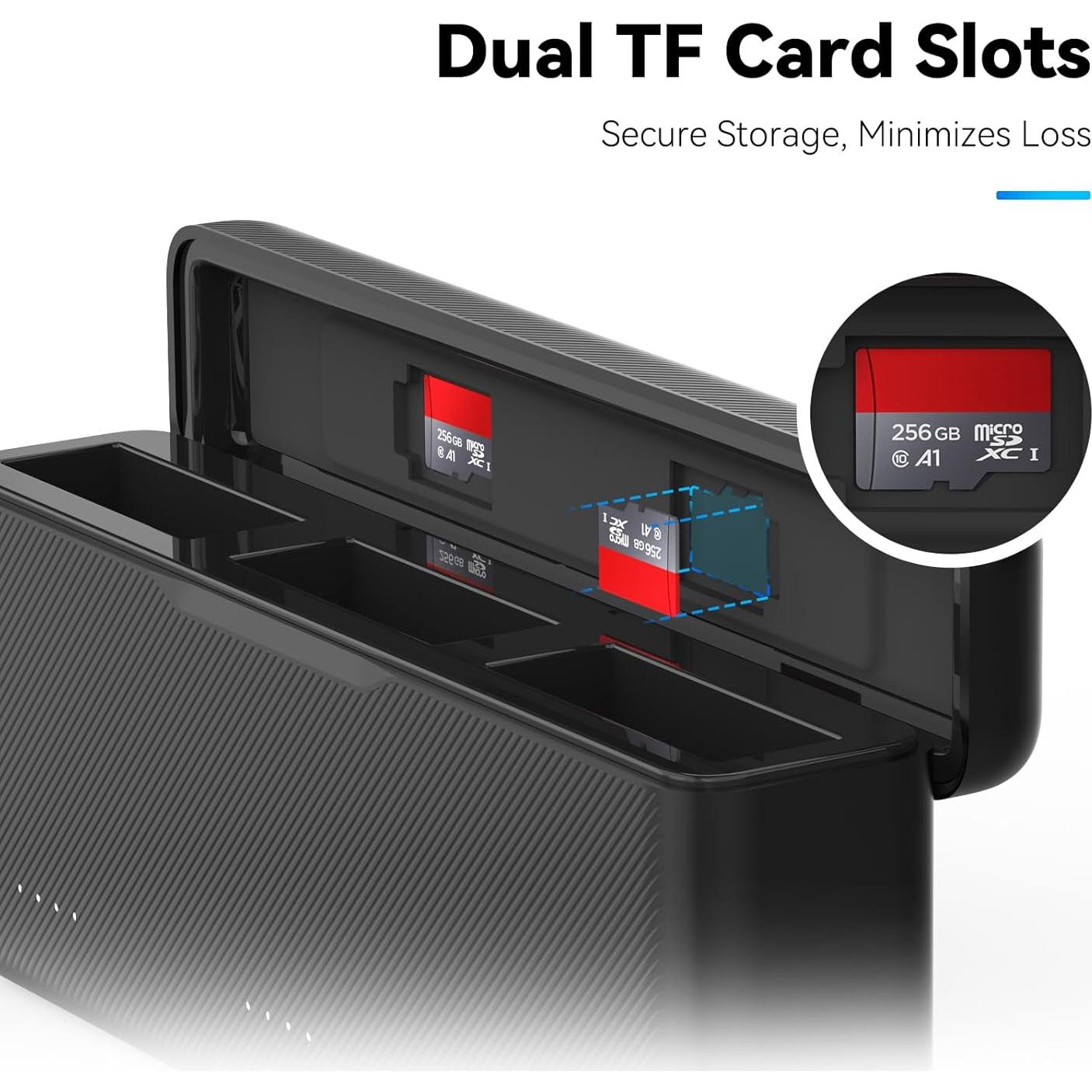 Cargador de Batería TELESIN para DJI Osmo Action 3 4 - Triple Slot