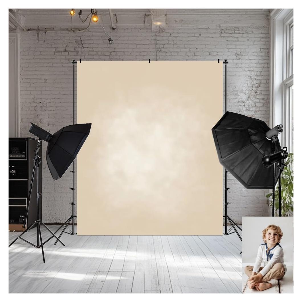 Fondo de Fotografía Beige Kate 2.2x2.4m Microfibra HD