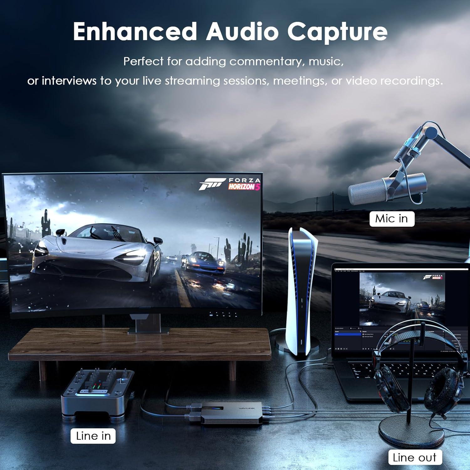 Tarjeta de Captura 4K UHD WAVLINK HG901U - Ultra Baja Latencia