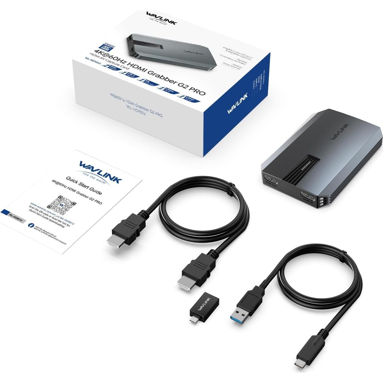 Tarjeta de Captura 4K UHD WAVLINK HG901U - Ultra Baja Latencia