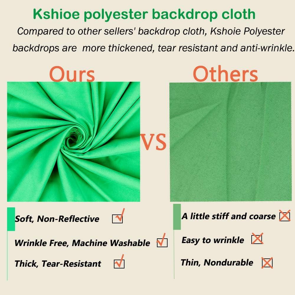 Kit de Iluminación Continua Kshioe 800W 5500K con Softbox y Fondos