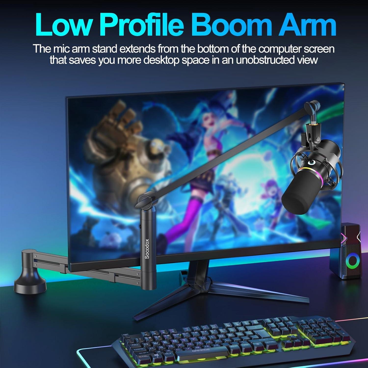 Brazo de Micrófono Socodox SC-10-5Z 1.99 kg con Abrazadera