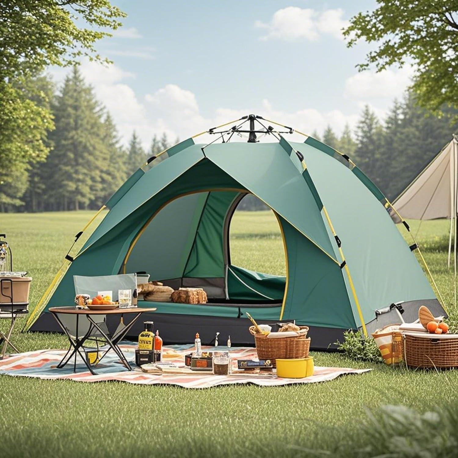 Tienda de Camping Wind Tour 2 Personas Ligera Azul