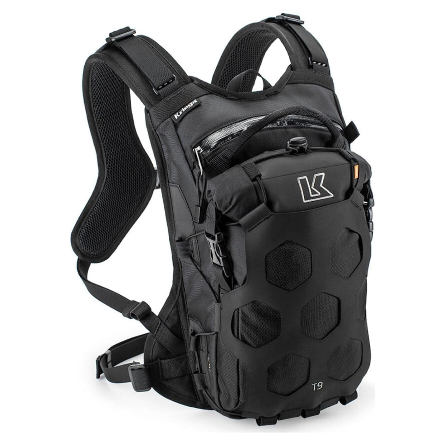 Mochila de Aventura Kriega Trail 9 Negra 9L Impermeable