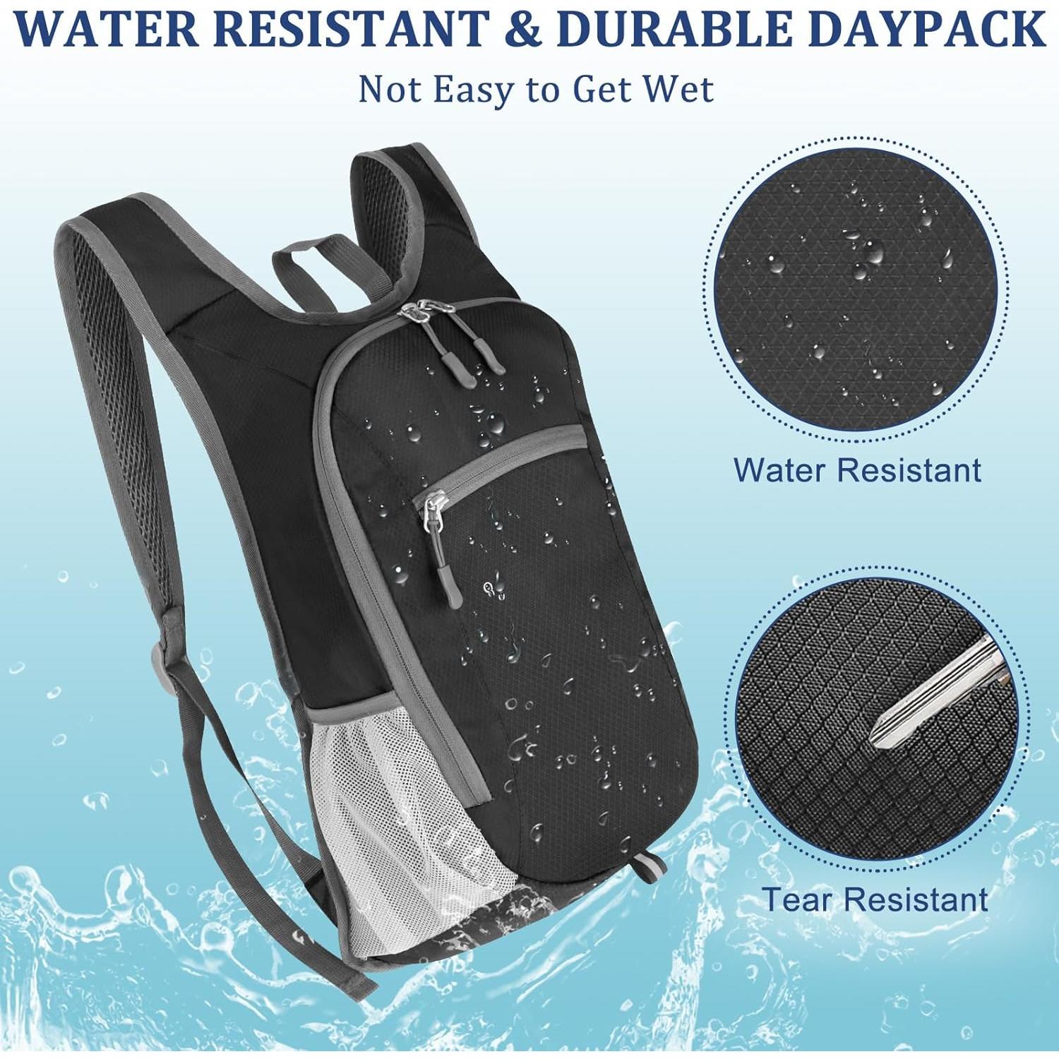 Mochila de Senderismo Qcute 15L Plegable Impermeable Unisex