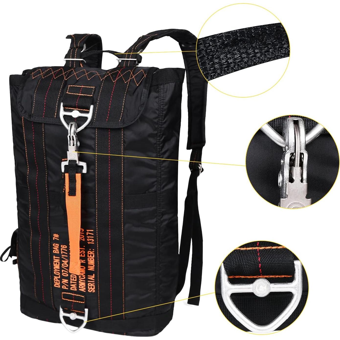 Mochila Táctica Militar 20L Nylon Resistente Negra