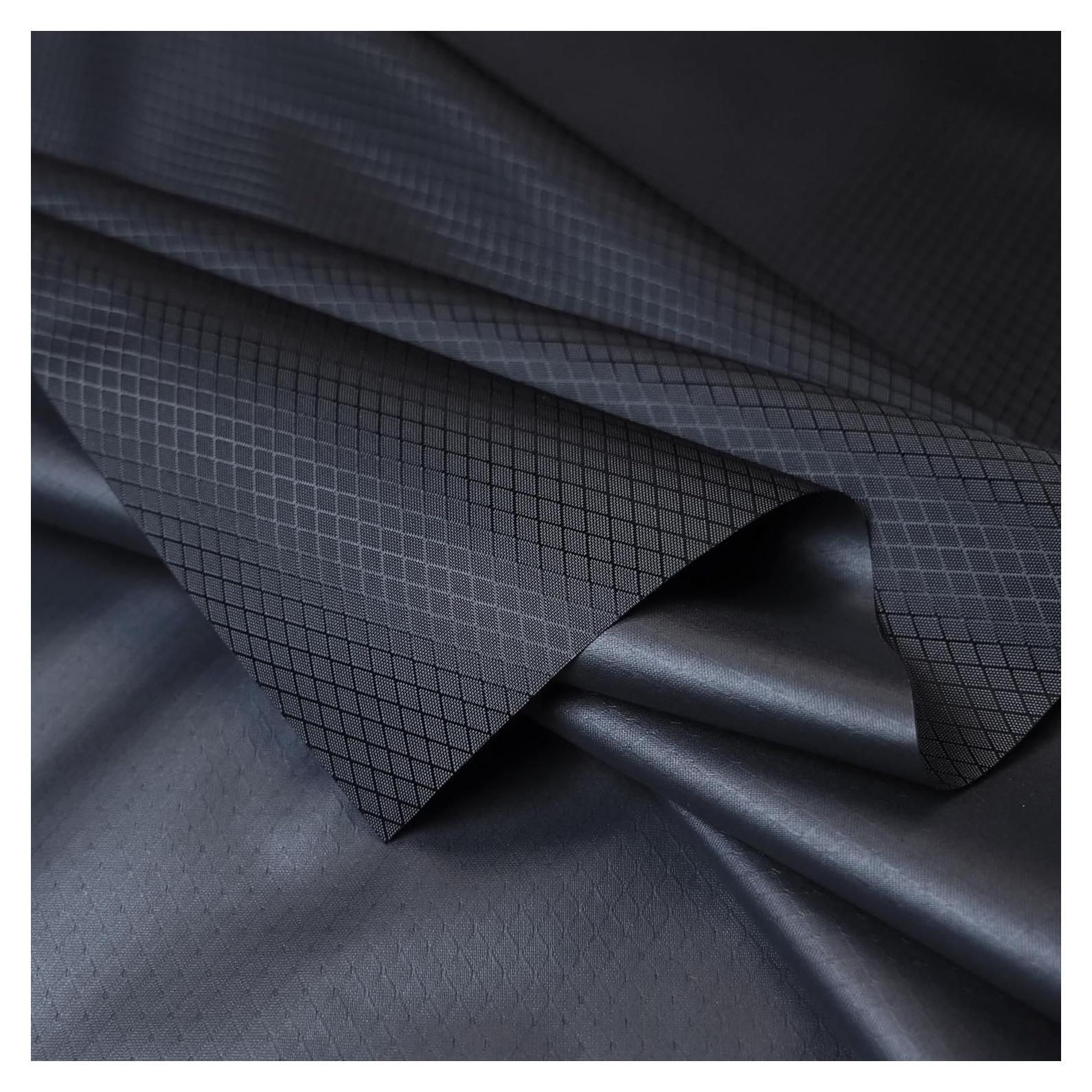 Tela Nylon Ripstop EMMA KITES 1 Yarda 100% Impermeable Negro