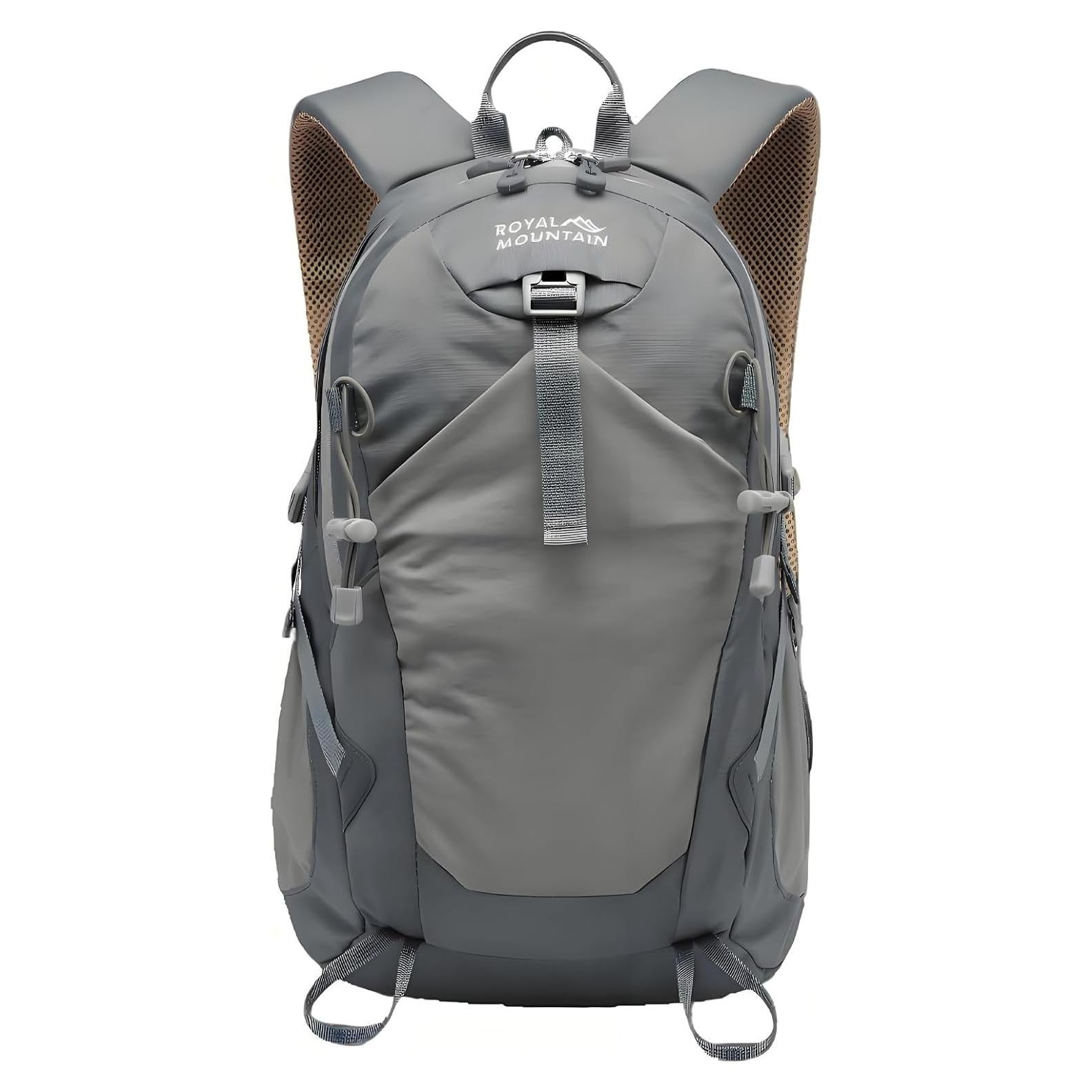 Mochila de Senderismo 20L Gris Unisex Resistente al Agua