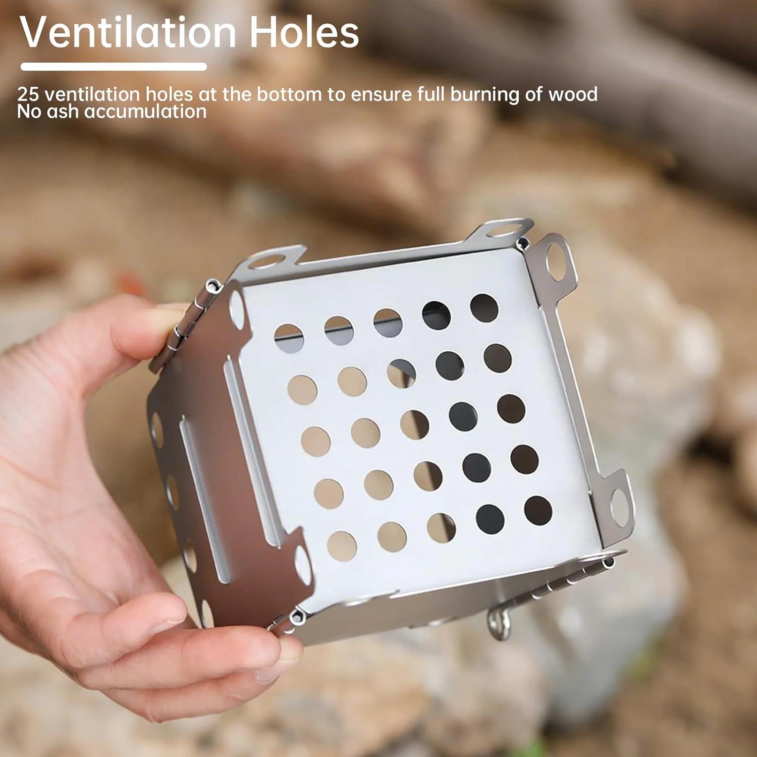 Estufa de Madera Plegable Ti Artisan WS006ST Pequeña 105g