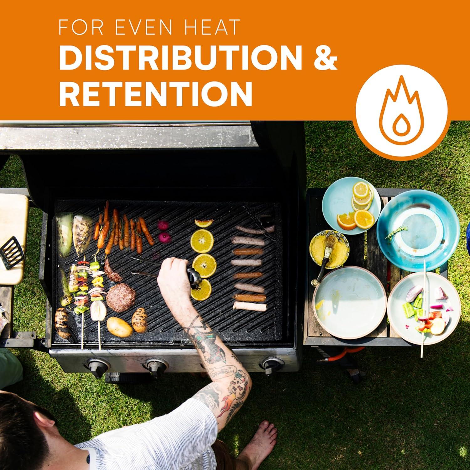 Sartén de Hierro Fundido Bruntmor 2-en-1 43x25 cm