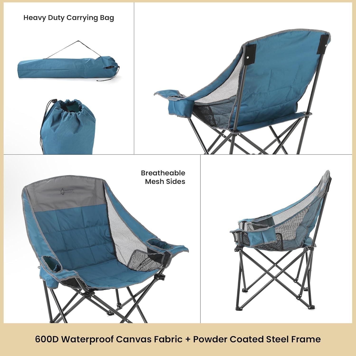 Silla de Camping Plegable Arrowhead Outdoor Azul 136 kg